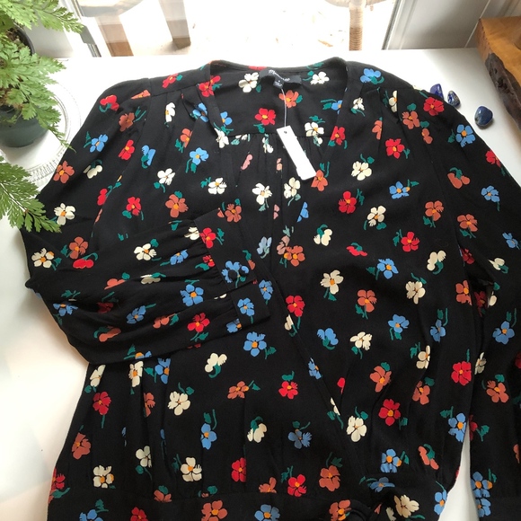 Madewell Tops - Madewell Wrap top in Pressed Flowers